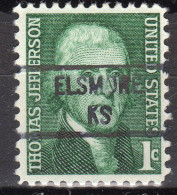 KS-217; USA Precancel/Vorausentwertung/Preo; ELSMORE (KS), Type 841 - Préoblitérés