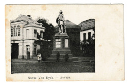 Antwerpen Statue Van Dyck Hotel Du Progrès Anvers Htje - Antwerpen
