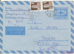 Hungary Postal Stationery Uprated And Sent To Iraq 20-1-1979 - Ganzsachen
