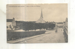 Champagne Sur Seine, Place Et Rue De L'Eglise - Champagne Sur Seine