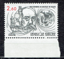 Centenaire De La Découverte Du Bacille De La Tuberculose Par Robert Koch - Unused Stamps