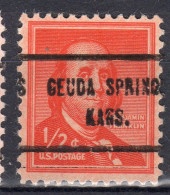 KS-257; USA Precancel/Vorausentwertung/Preo; GEUDA SPRINGS (KS), Type 713 - Prematasellado