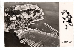 Monaco : Le Rocher Et Le Stade Louis II (Match En Cours ) - Other & Unclassified