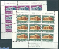 Yugoslavia 1969 Europa 2 M/ss, Mint NH, History - Europa (cept) - Unused Stamps