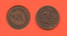 Mexico 2 Centavos 1915 Tetela Del Oro Rivoluzione Messicana Révolution Mexicaine K 759 Copper Coin Restrikes ? - Mexico
