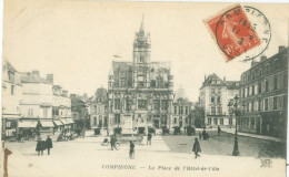 Compiègne 1919; Le Place De L'Hôtel De Ville - Voyagé. (ND Phot.) - Compiegne