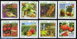 Tunisia 2010 Fruit & Vegetables 8v, Mint NH, Health - Nature - Food & Drink - Fruit - Levensmiddelen