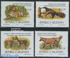 Argentina 1983 Protected Animals 4v, Mint NH, Nature - Animals (others & Mixed) - Cat Family - Deer - Nuovi