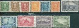 Canada 1935 Definitives 11v, Mint NH, Nature - Horses - Water, Dams & Falls - Neufs