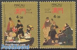 Macao 1991 Cultural Exchange With Portugal 2v, Mint NH, History - Transport - History - Ships And Boats - Ongebruikt