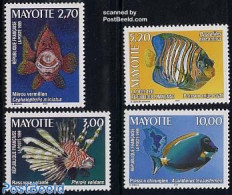 Mayotte 1999 Fish 4v, Mint NH, Nature - Fish - Fische