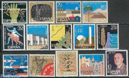 Spain 1964 End Of Civil War 25th Anniversary 14v, Mint NH, Nature - Performance Art - Science - Sport - Transport - Va.. - Unused Stamps