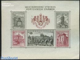 Czechoslovkia 1955 Praha Stamp Exposition S/s, Mint NH, Art - Bridges And Tunnels - Andere & Zonder Classificatie