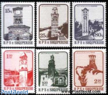 Albania 1984 Clock Towers 6v, Mint NH, Science - Weights & Measures - Art - Clocks - Horlogerie