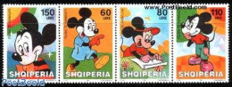 Albania 1999 Mickey Mouse 4v [:::], Mint NH, Art - Disney - Disney