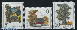 China People’s Republic 1983 Emperors Grave 3v, Mint NH, Nature - Trees & Forests - Nuovi