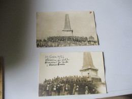 LOT DE CARTE PHOTO MILITARIA WEISSENTHURM CEREMONIE AU MONUMENT 1928 - Andere & Zonder Classificatie