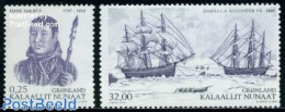 Greenland 2010 Hans Sakaeus & John Ross Expedition 2v, Mint NH, History - Transport - Explorers - Ships And Boats - Ungebraucht