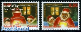 Greenland 2010 Christmas 2v, Mint NH, Religion - Christmas - Unused Stamps