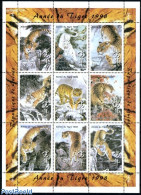 Guinea, Republic 1998 Year Of The Tiger 9v M/s, Mint NH, Nature - Various - Cat Family - New Year - New Year
