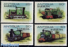 Barbuda 1981 Sugar Train 4v, Mint NH, Transport - Railways - Trains