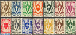 Cameroon 1942 Definitives 14v, Mint NH - Cameroon (1960-...)