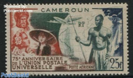 Cameroon 1949 75 Years U.P.U. 1v, Mint NH, Transport - Various - U.P.U. - Aircraft & Aviation - Costumes - U.P.U.