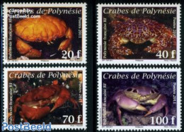 French Polynesia 2011 Crabs 4v, Mint NH, Nature - Shells & Crustaceans - Crabs And Lobsters - Unused Stamps