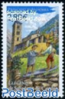 Andorra, French Post 2011 Legend Of St. John Of Caselles 1v, Mint NH, Religion - Churches, Temples, Mosques, Synagogue.. - Nuevos