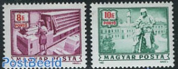 Hungary 1985 Postage Due, Postal Service 2v, Mint NH, Transport - Post - Motorcycles - Otros & Sin Clasificación