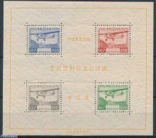 Japan 1934 Japanese Post S/s, Mint NH, Transport - Aircraft & Aviation - Nuovi