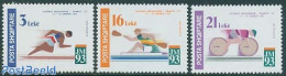 Albania 1993 Mediterranean Games 3v, Mint NH, Sport - Athletics - Cycling - Kayaks & Rowing - Sport (other And Mixed) - Leichtathletik