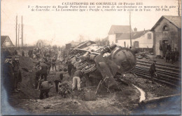 SELECTION  -  COURVILLE  -  CARTE PHOTO - Catastrophe De Chemin De Fer Du 14 Février 1911. - Courville