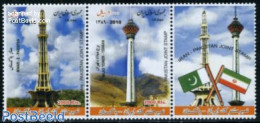 Iran/Persia 2011 Iran-Pakistan Joint Stamp Issue 3v [::], Mint NH, Various - Joint Issues - Emissions Communes