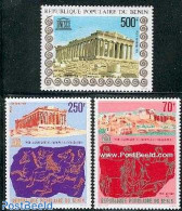 Benin 1978 Acropolis/UNESCO 3v, Mint NH, History - Unesco - World Heritage - Unused Stamps