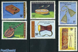 Benin 1980 Music Instruments 6v, Mint NH, Performance Art - Music - Musical Instruments - Unused Stamps