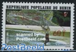 Benin 1982 Red Cross, Overprint 1v, Mint NH, Health - Nature - Red Cross - Fishing - Unused Stamps