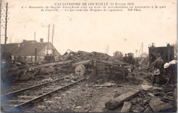 SELECTION  -  COURVILLE  -  CARTE PHOTO - Catastrophe De Chemin De Fer Du 14 Février 1911. - Courville