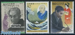 Japan 1999 Famous Persons 3v, Mint NH, History - Nobel Prize Winners - Art - Authors - Ungebraucht