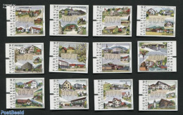 Liechtenstein 2003 Automat Stamps 12v, Villages, Mint NH, Post - Art - Architecture - Unused Stamps