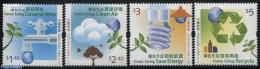 Hong Kong 2011 Green Living 4v, Mint NH, Nature - Science - Sport - Environment - Water, Dams & Falls - Energy - Cycling - Unused Stamps