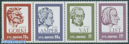 Albania 1986 Famous Persons 4v [:::], Mint NH, Performance Art - Science - Music - Inventors - Physicians - Music
