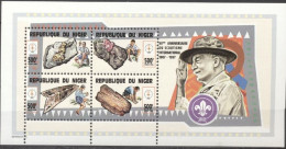 Niger 1998, Scout, Minerals, 4val In BF - Unused Stamps