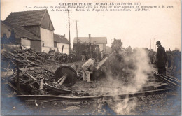 SELECTION  -  COURVILLE  -  CARTE PHOTO - Catastrophe De Chemin De Fer Du 14 Février 1911. - Courville