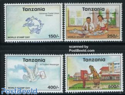 Tanzania 1998 World Postal Day 4v, Mint NH, Nature - Birds - Post - Posta