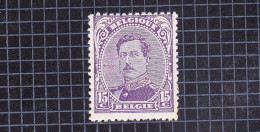 1915 Nr 139** Zonder Scharnier:lichte Roest.Koning Albert.Type I.OBP 8 Euro. - 1915-1920 Albert I