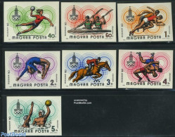 Hungary 1980 Olympic Games 7v Imperforated, Mint NH, Nature - Sport - Horses - Boxing - Kayaks & Rowing - Olympic Games - Ungebraucht