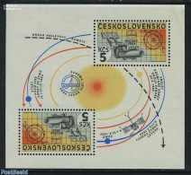 Czechoslovkia 1985 Intercosmos S/s, Mint NH, Science - Transport - Space Exploration - Halley's Comet - Altri & Non Classificati