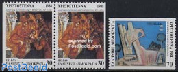 Greece 1988 Christmas 1v+pair, Mint NH, Religion - Christmas - Ongebruikt