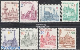 Czech Republic 1993 Cities 8v, Mint NH, History - Religion - Unesco - Churches, Temples, Mosques, Synagogues - Autres & Non Classés